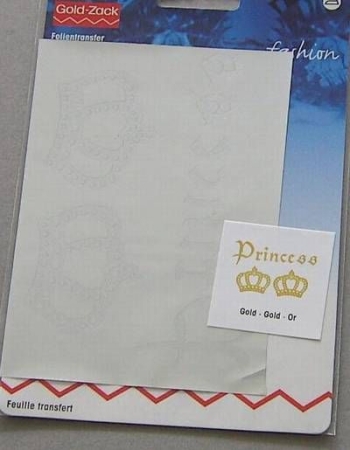 GOLDZACK Folientransfer Princess gold 7 x 13 cm