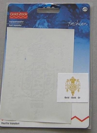 GOLDZACK Folientransfer Laterne gold 8,5 x 12,5 cm