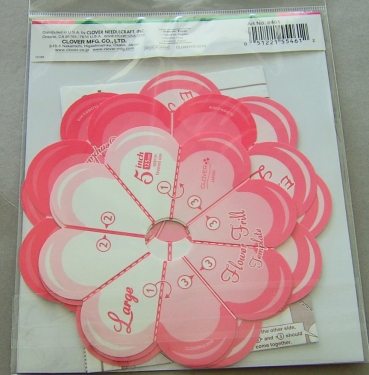 Preview: Clover Flower Frill Templates large & extra large