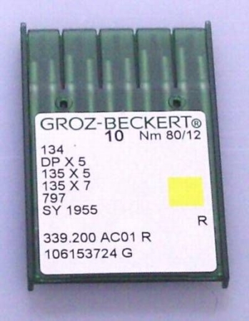 Groz-Beckert System 134 Nadelstärke 80  Set mit 10 Stück