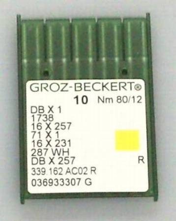 Groz-Beckert System 1738 Nadelstärke 80 Set mit 10 Stück
