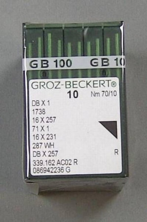 Groz-Beckert System 1738 Nadelstärke 70 Set mit 10 Stück