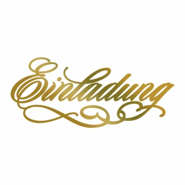 Couture Creations Hotfoil Stamp Einladung