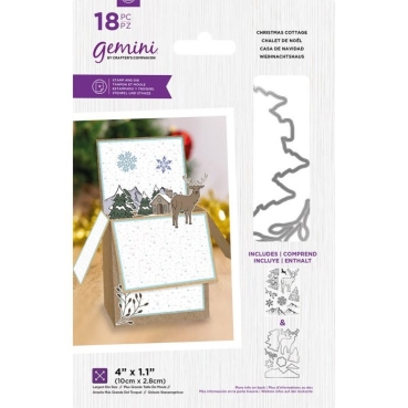 Gemini Stamp & Die Stempel und Stanzschablone Christmas Cottage