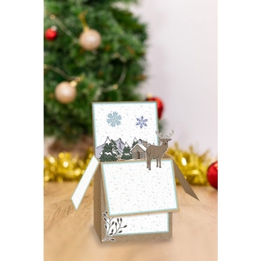 Preview: Gemini Stamp & Die Stempel und Stanzschablone Christmas Cottage