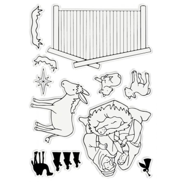 Preview: Gemini Stamp & Die Stempel und Stanzschablone In A Manger