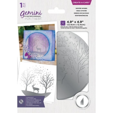 Gemini Creat A Card Foil Stamp Winter Wishes