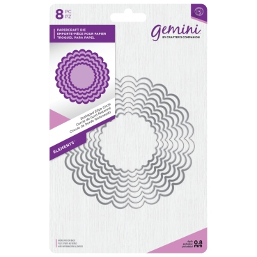 GEMINI Scallopped Edge Circle Papercraft Dies Stanzschablonen