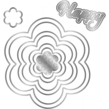 Preview: GEMINI Triple Easel Flowers Create-a-Card Dies Stanzschablonen