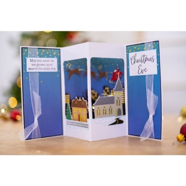 Preview: GEMINI Stamp & Die Stempel und Stanzschablone Scenes of Light Rooftops of Light