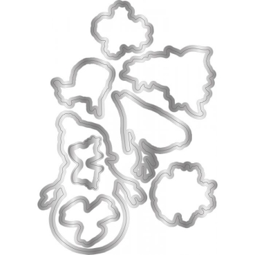 Preview: GEMINI Stamp & Die Stempel und Stanzschablone Frosted Embellishments