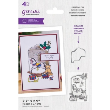 GEMINI Stamp & Die Stempel und Stanzschablone Christmas Fun