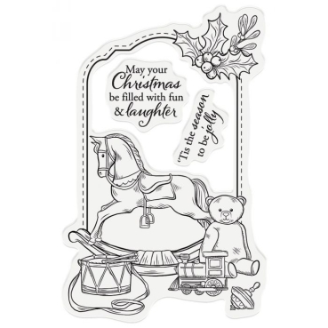 Preview: GEMINI Stamp & Die Stempel und Stanzschablone Christmas Fun