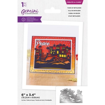 Gemini Create a Card Dies Stanzschablonen Christmas Scene Edge Town of Bethlehem