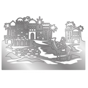 Preview: Gemini Create a Card Dies Stanzschablonen Christmas Scene Edge Town of Bethlehem