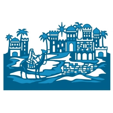 Preview: Gemini Create a Card Dies Stanzschablonen Christmas Scene Edge Town of Bethlehem