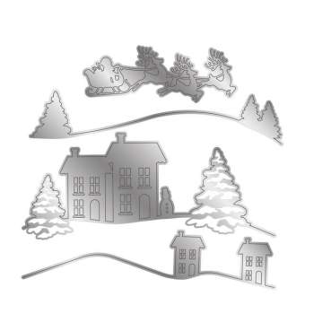 Preview: Gemini Edge'ables Dies Stanzschablonen A Christmas Eve Scene