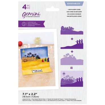 Gemini Edge'ables Dies Stanzschablonen A Bethlehem Scene