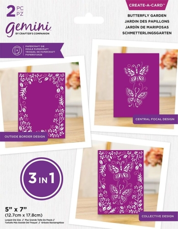 Gemini 3-in1 Create a Card Dies Stanzschablonen Butterfly Garden