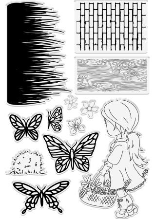 Preview: Gemini 3D Scene Builder Stamp & Die Stempel und Stanzschablone Butterfly Borders