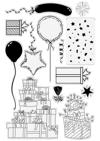 Preview: Gemini 3D Scene Builder Stamp & Die Stempel und Stanzschablone Celebrate Your Day