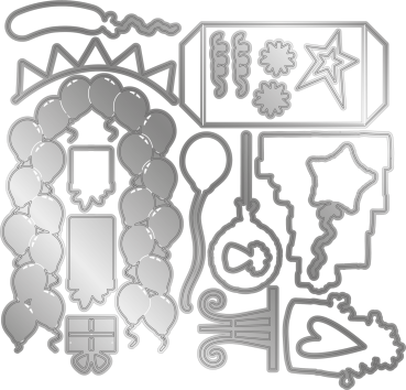 Preview: Gemini 3D Scene Builder Stamp & Die Stempel und Stanzschablone Celebrate Your Day