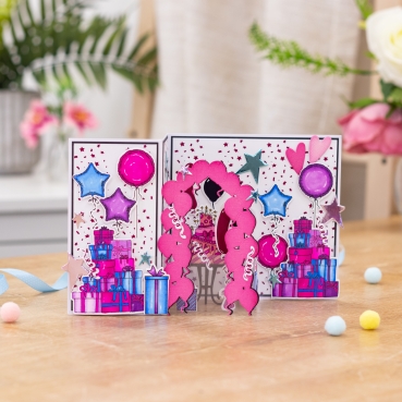Preview: Gemini 3D Scene Builder Stamp & Die Stempel und Stanzschablone Celebrate Your Day