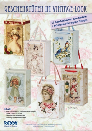 Reddy Cards Heft mit Geschenktüten Vintage