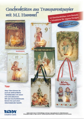 Reddy Cards Geschenktüten aus Transparentpapier M.I. Hummel Weihnachten