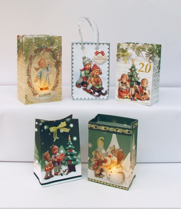 Preview: Reddy Cards Geschenktüten aus Transparentpapier M.I. Hummel Weihnachten