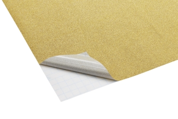 Preview: Glitzerfolie 45 cm x 2 Meter gold