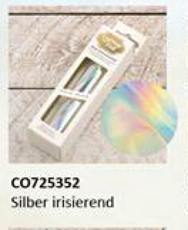 Folie für GoPress Laminiergerät Laminierfolie silber irisierend