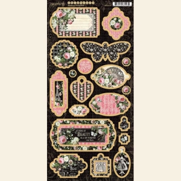 Graphic 45 Elegance Chipboard