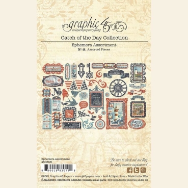 Preview: Graphic 45 Catch of the Day Die-cut Assortment