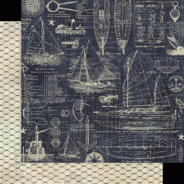 Preview: Graphic 45 Catch of the Day 8 x 8 inch Paper Pad