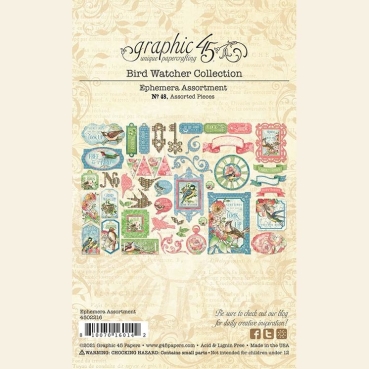 Preview: Graphic 45 Bird Watcher Die-cut Assortment