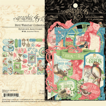 Preview: Graphic 45 Bird Watcher Die-cut Assortment