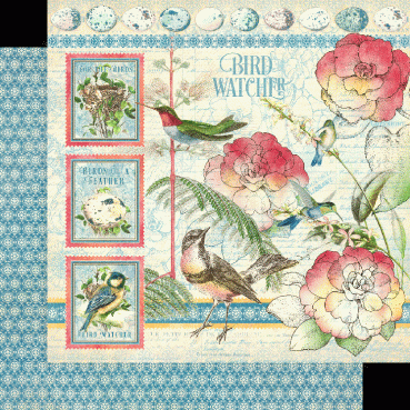Preview: Graphic 45 Bird Watcher 12 x 12 Inch Collection Pad