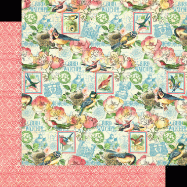 Graphic 45 Bird Watcher 12 x 12 Inch Collection Pad