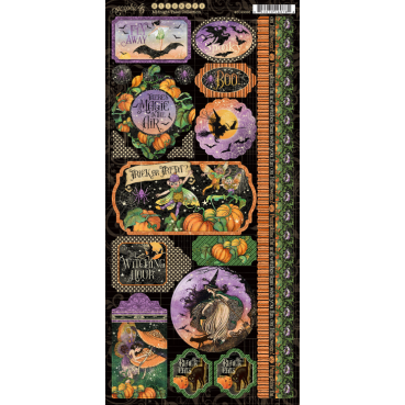 Preview: Graphic 45 Midnight Tales Stickers