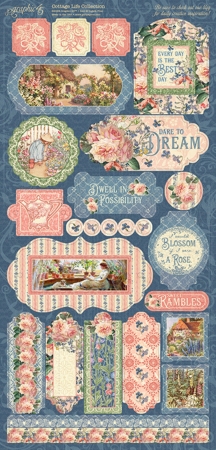 Preview: Graphic 45 Cottage Life Stickers