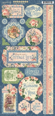 Preview: Graphic 45 Cottage Life Stickers