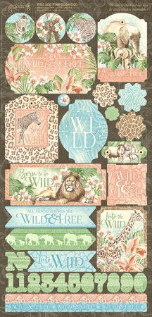 Preview: Graphic 45 Wild & Free Stickers