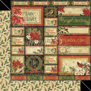 Graphic 45 Warm Wishes 8 x 8 Inch Paper Pack