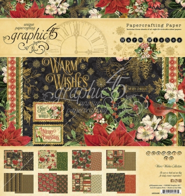 Graphic 45 Warm Wishes 8 x 8 Inch Paper Pack