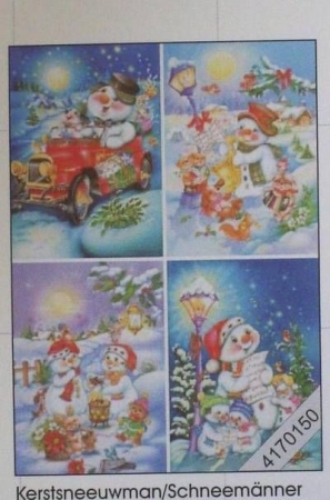Le Suh 3 D Bogen im Format 50 x 70 cm Schneemann