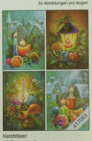 Le Suh 3 D Bogen im Format 50 x 70 cm Weihnachtsstimmung