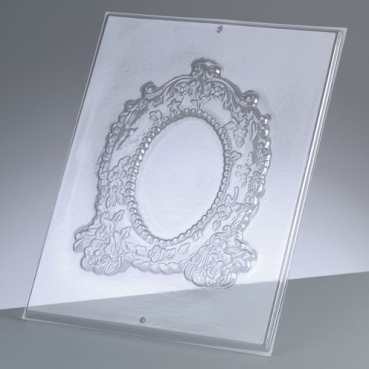 Reliefform Rahmen oval 1- teilig, 17,5 x 13,5 cm