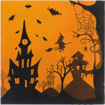Lunch Serviette Halloween Castle pro Stück