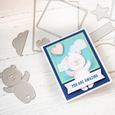 Preview: Heffy Doodle Mini Essentials Dies Stanzschablonen